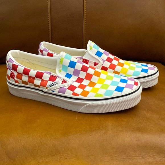 Vans - Rainbow Slide Ons - Picture 1 of 8